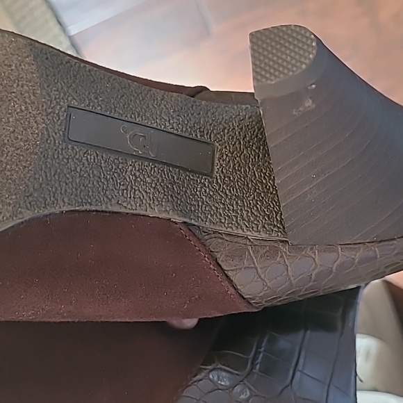 💥3for$12💥 New Directions Alysse suede & croc embossed boots, size 9 - Picture 9 of 11